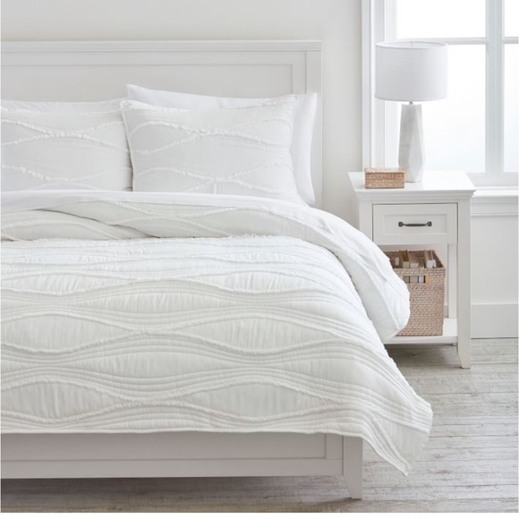 Pottery Barn Teen Bedding Pb Teen White Twin Comforter And Sham